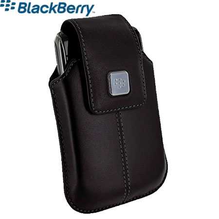 BlackBerry Storm2 / Storm Leather Swivel Holster - Black - HDW-18969-001