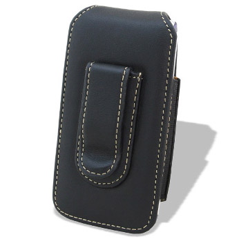 SmartEdge Leather Vertical Pouch Case - Sony Ericsson Aino - Black