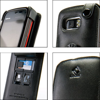 Capdase Classic Leather Flip Case for Nokia 5800 / 5230