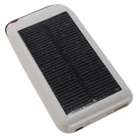 Coque chargeur iPhone 3GS / 3G à énergie solaire - Blanche