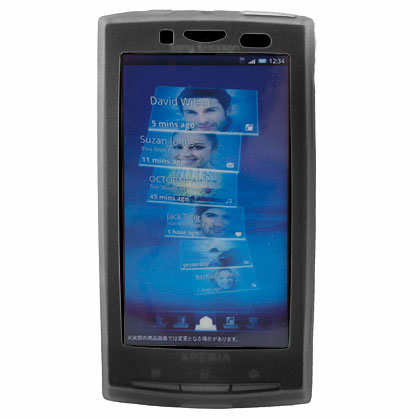 Silicone Case for Sony Ericsson Xperia X10 - Black