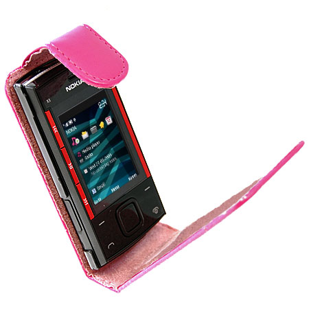 Nokia X3 Leather Flip Case - Pink Nokia X3 Leather Flip Case - Pink