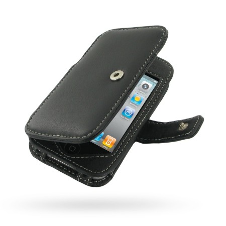 Funda cuero PDair Leather Book para iPhone 4S / 4