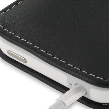 Pochette en cuir iPhone 4S / 4 PDair Vertical - Compatible Bumper