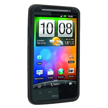 Silicone Case for HTC Desire HD - Black