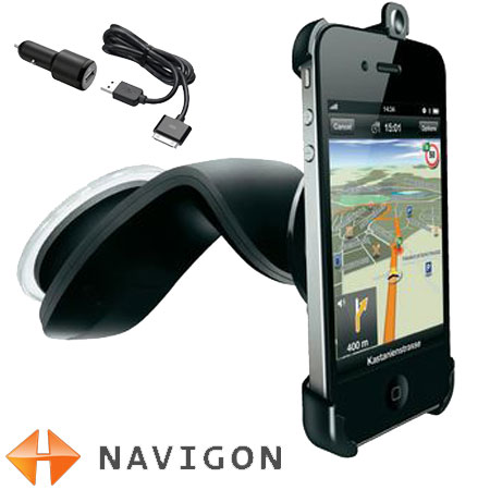 Memo pludselig Broderskab Navigon iPhone 4S / 4 Car Holder with Charger