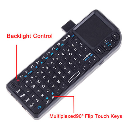 Rii Mini Bluetooth Keyboard with Mouse and Laser Pointer