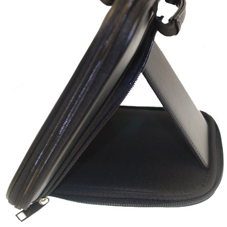 Sac iPad avec support simili cuir - Noir