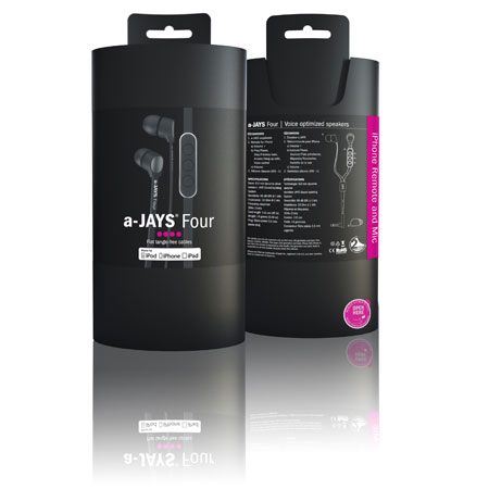 Auriculares a-Jays Four Heavy Bass Impact  para iPhone e iPod Touch