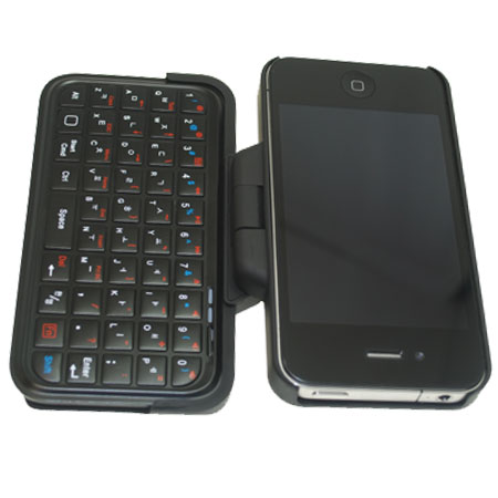 TypeTop Bluetooth Tastatur für iPhone 4 im QWERTZ Layout