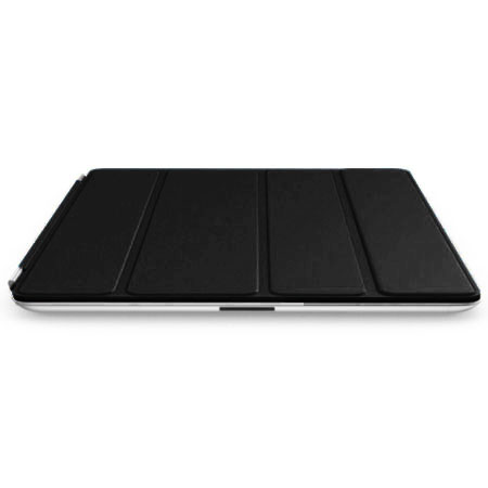 Black Apple Leather Smart Cover for iPad 