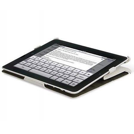 Housse iPad 2 Scosche foldIO - Carbone blanc