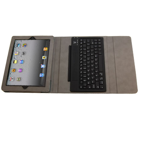 KeyCase iPad 4 / 3 / 2 Folio Deluxe with Bluetooth Keyboard - Black
