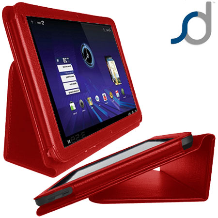 Etui Motorola Xoom SD TabletWear Stand and Type - Rouge