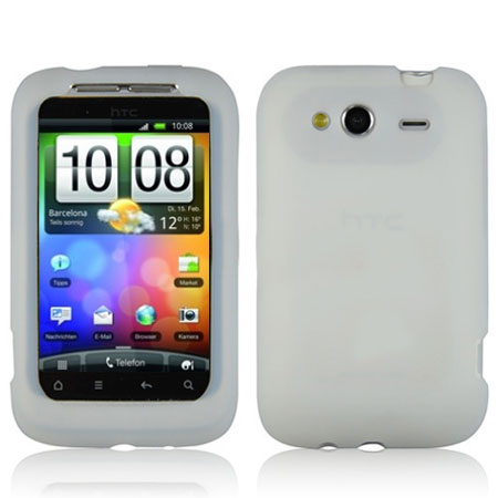 Housse silicone HTC Wildfire S - Blanche