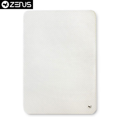 Coque Samsung Galaxy Tab 10.1 Zenus Prestige Carbon Series - Blanche