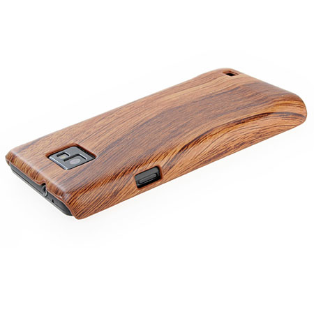 Samsung Galaxy S2 Wood Design Hard Case - Light Wood