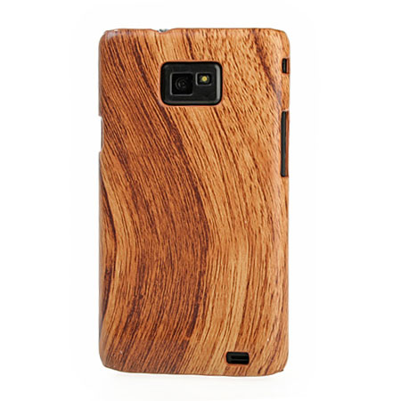 Samsung Galaxy S2 Wood Design Hard Case - Light Wood