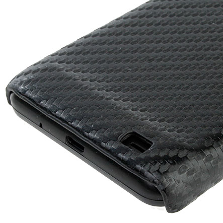 Carcasa de fibra de carbono para Samsung Galaxy S2 - Negra
