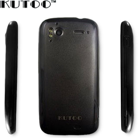 Protection HTC Sensation / Sensation XE Kutoo DuoColour - Noire / Transparente