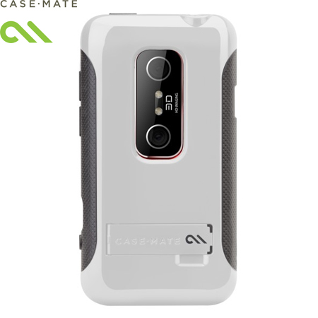 Coque HTC EVO 3D Case-Mate Pop - Blanche/ grise