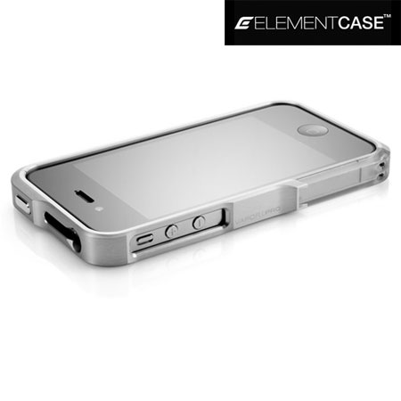 Protection iPhone 4S / 4 - ElementCASE Vapor PRO Spectra - Argent anodisé