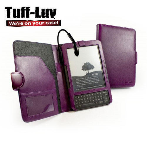 TuffLuv Spark Purple Leather Kindle Cover with Light Reviews