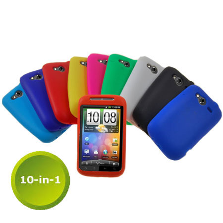 Protection silicone HTC Wildfire S - Pack de 10