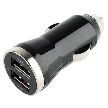 Chargeur allume-cigare double USB pour appareils Apple - 2 x 2,1 A