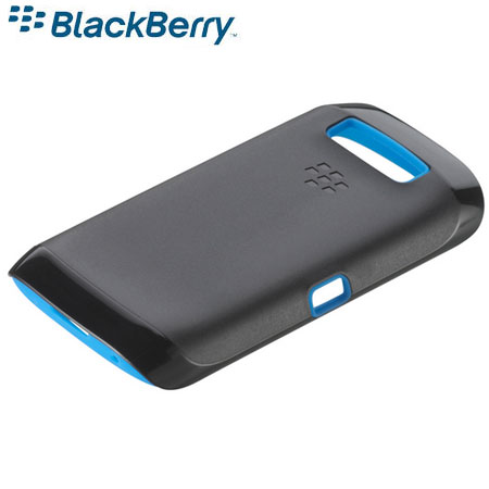 Coque officielle BlackBerry Torch 9860 - Original Premium Skin - Noire / bleue