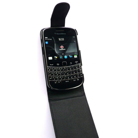 Housse flip BlackBerry Bold 9900 - Noire