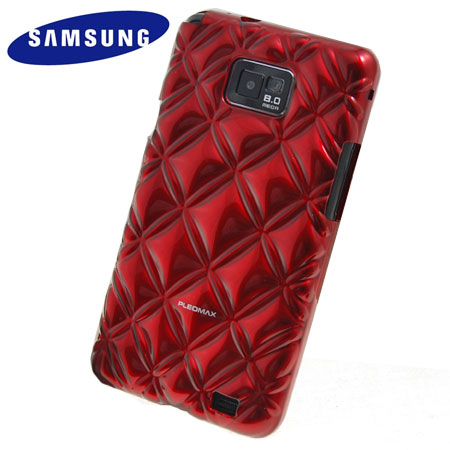Samsung Pleomax Bling Bling Case voor Galaxy S2 - Rood