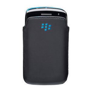 BlackBerry Curve 9350/9360/9370 Pocket Black w/ Sky Blue Liner