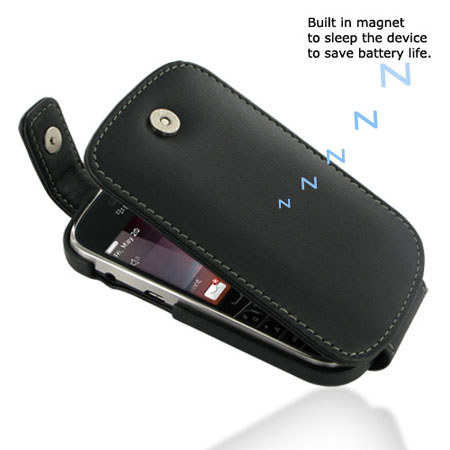 PDair Leather Flip Case - BlackBerry Bold 9900