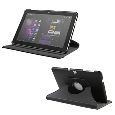 Samsung Galaxy Tab 10.1 Rotatable Leather-Style Case and Stand