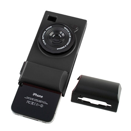 Iphone 4 Icam Camera Case Black