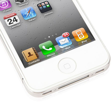 Moshi iVisor AG Anti Glanz Displayschutzfolie für iPhone 4 und 4S in Weiß