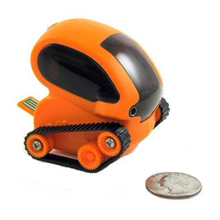 DeskPets TankBot App Controlled Micro Robotic Tank - Orange