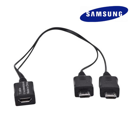 konkurrence prik Universel Samsung Micro USB Charging Cable Splitter