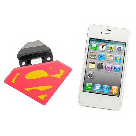 Superhero Protective Back Cover And Dock For iPhone 4/4S - Superman