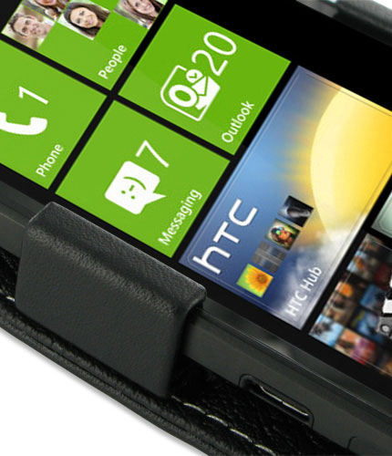 PDair Leather Flip Case - HTC Titan