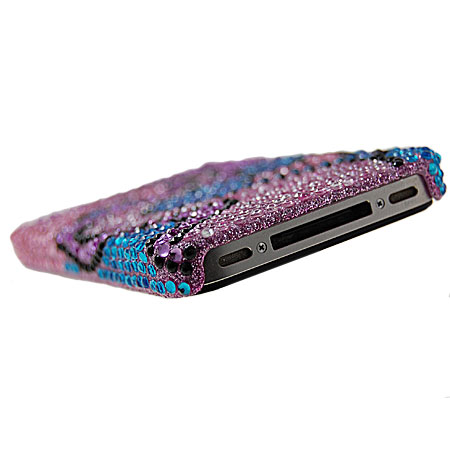 iPhone 4S Diamante Cover - Heart Waves