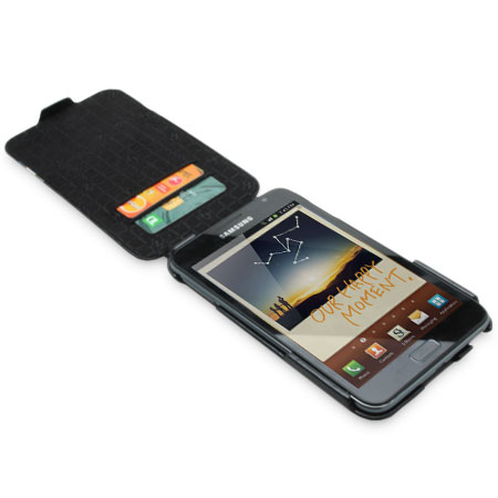 Zenus Stripe Print Folder Series for Samsung Galaxy Note - Black