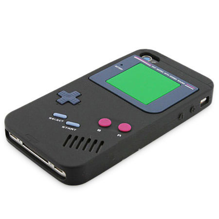 El extraño Paquete o empaquetar alcanzar Funda iPhone 4S Retro Game Boy - Negra