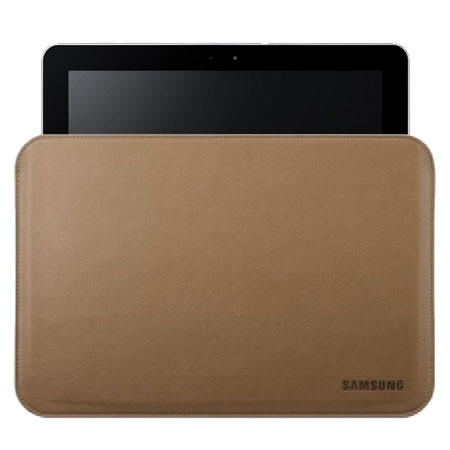 Samsung Galaxy Tab 10.1 Lederen Hoes - Camel - EFC-1B1L