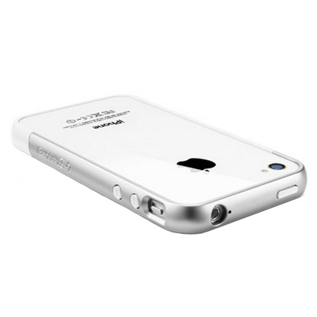Bumper iPhone 4S / 4  SGP Linear EX Meteor - Blanc / Argent