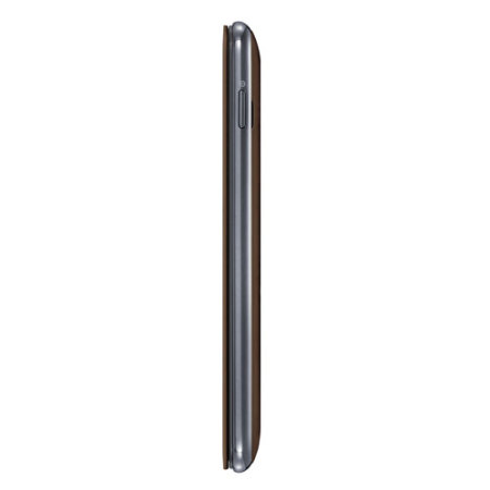 Genuine Samsung Galaxy Note Flip Cover - Brown - EFC-1E1CDEC