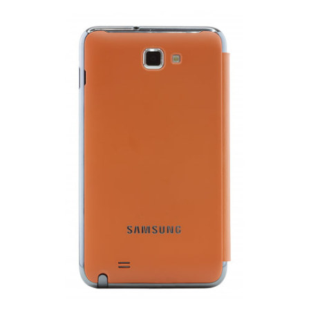 Genuine Samsung Galaxy Note Flip Cover - Orange - EFC-1E1COECSTD