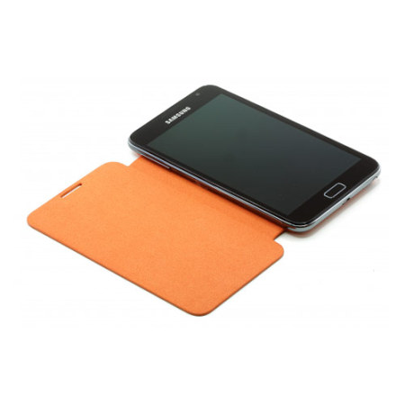 Genuine Samsung Galaxy Note Flip Cover - Orange - EFC-1E1COECSTD
