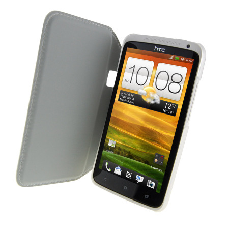 Coque officielle HTC One X HC V701 - Transparente / blanche